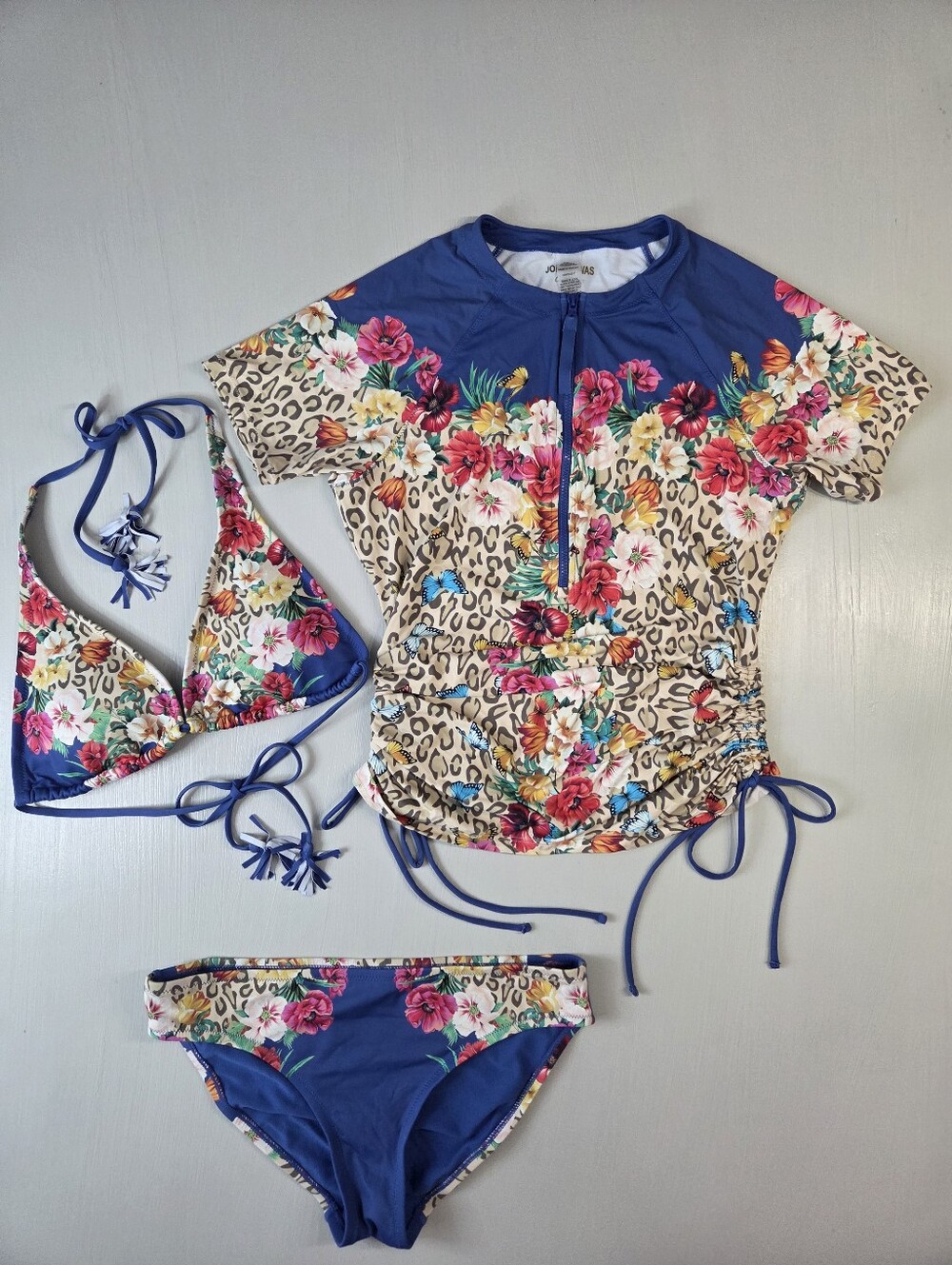 Johnny Was Mayflower Surf Shirt, Iva Halter String Bikini Top & Hipster Bottom